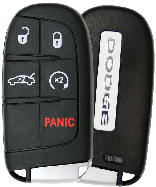 5 Button Dodge Proximity Smart Key w/ Trunk  HITAG AES / M3N-40821302 / 68394195 AA (OEM)