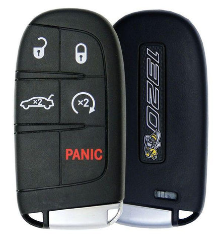 5 Button Dodge Challenger R/T Scat Pack 1320 Smart Remote Key Fob 68394202AA / M3M-40824301 (OEM) - Southeastern Keys