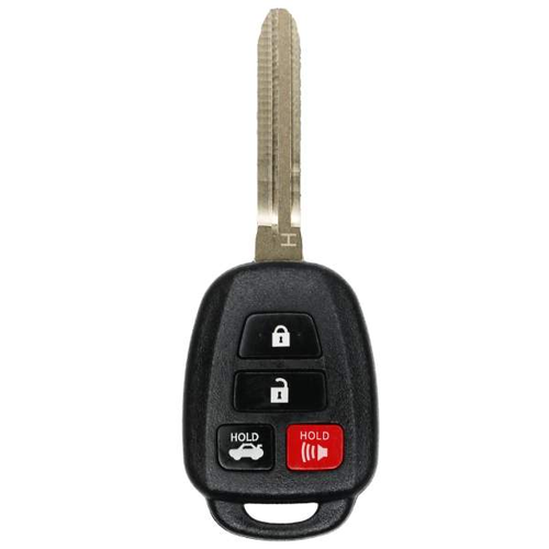 4 BUTTON REMOTE KEY REPLACEMENT FOR TOYOTA HYQ12BDM HYQ12BEL - H CHIP-Southeastern Keys-4,AM,Dec13,Remote Head Keys,Toyota