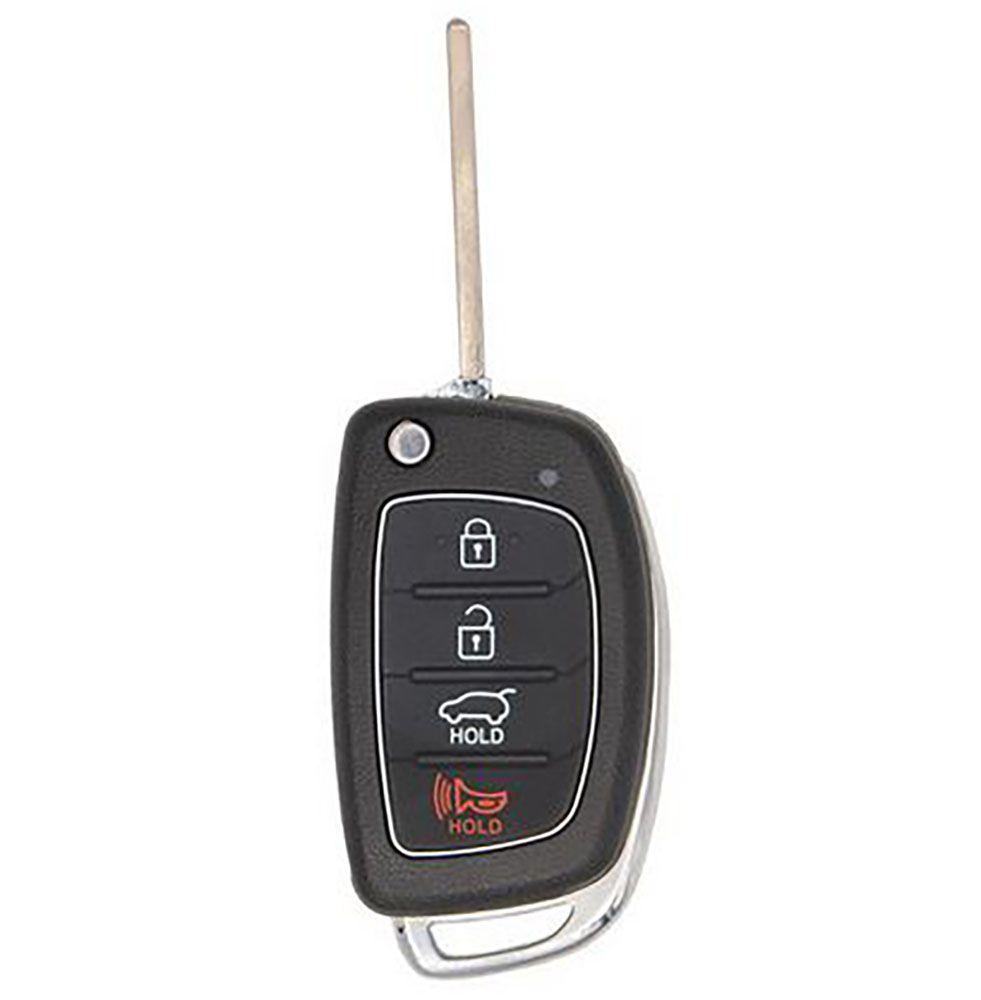 4 Button Hyundai Santa Fe Flip Key TQ8-RKE-4F31 / 95430-2W110 (Aftermarket) - Southeastern Keys