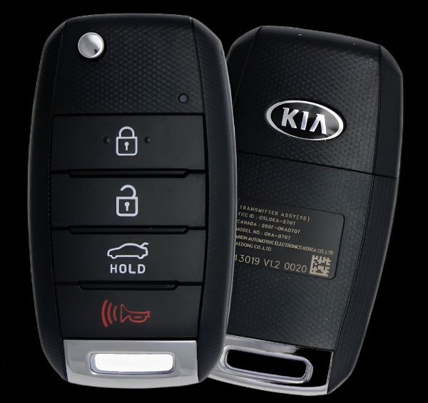 4 Button Kia Remote Flip Key  OSLOKA-875T / 95430-A7201 / YDD1 (OEM)