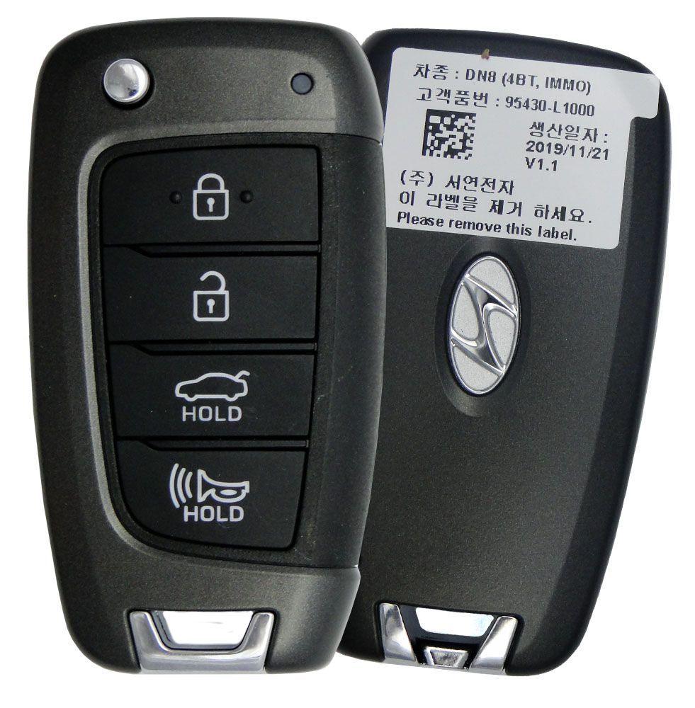 4 Button Hyundai Flip Key TQ8-RKE-4F40 / 95430-L1000 (OEM) - Southeastern Keys