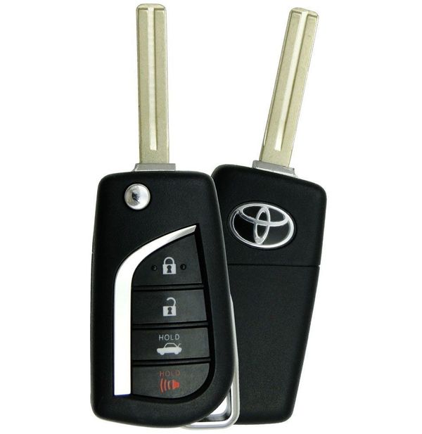 4 Button Toyota Flip Key HYQ12BFB / 89070-06790 / H CHIP - US PRODUCTION  (OEM)