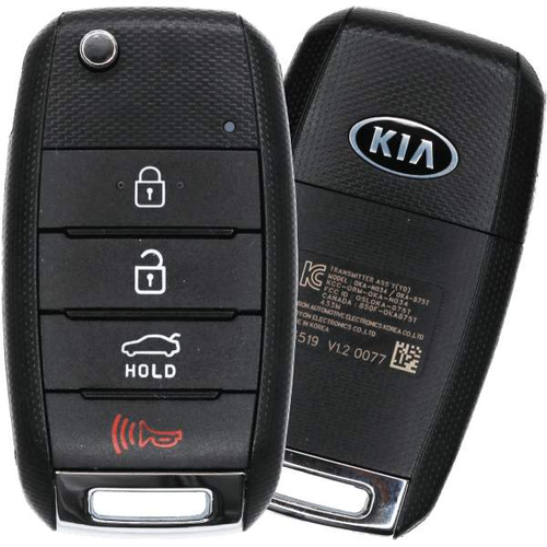 Kia 4 Button Flip Key Fcc OSLOKA-875T (YD) Pn 95430-A7200-Southeastern Keys-4,434,Dec13,Kia,OEM,Switch Blade