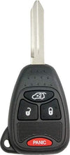 Load image into Gallery viewer, 4 BUTTON CHRYLSER DODGE JEEP REMOTE HEAD KEY OHT692427AA KOBDT04A-Southeastern Keys-
