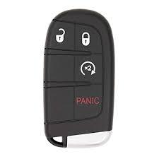 4 BUTTON REPLACEMENT PROXIMITY SHELL W/ REMOTE START FOR DODGE JEEP M3N-40821302-Southeastern Keys-CHRYSLER,DODGE,Jeep,PROXIMITY KEY SHELL,Tombstone