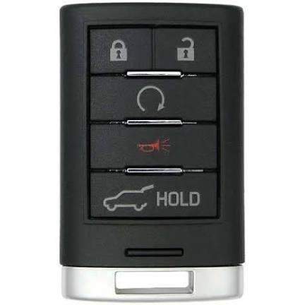 5 Button Cadillac SRX Proximity Smart Key NBG009768T / 22865375 (Aftermarket) - Southeastern Keys