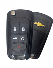 Load image into Gallery viewer, 5 BUTTON GM FLIP KEY OHT01060512 / 13504199 (NON-PEPS) Aftermarket
