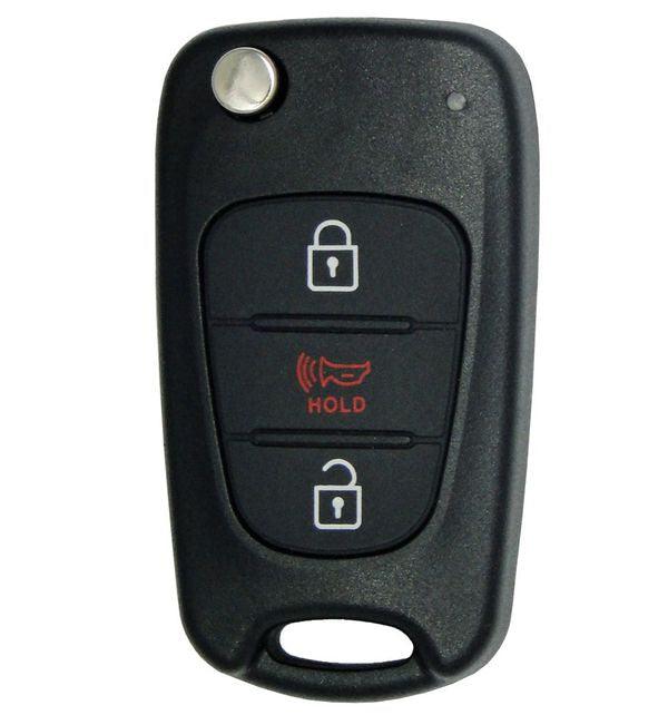 3 Button Kia Remote Flip Key NYOSEKSAM11ATX (SL) / 95430-3W701 (OEM) - Southeastern Keys