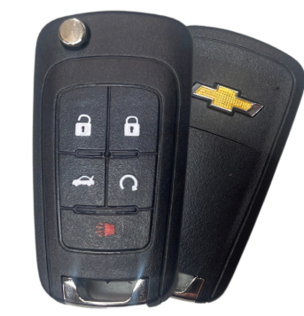 5 Button Chevrolet Flip Key (NON-PEPS) OHT01060512 / 13504199 (OEM-RFB)