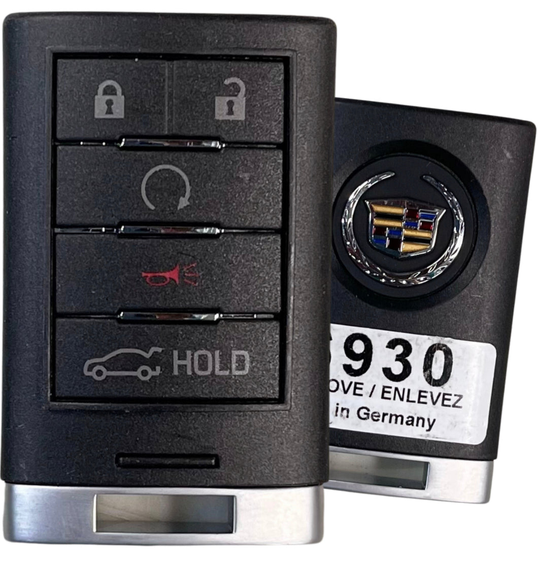 5 Button Cadillac Proximity Smart Key NBG009768T / 22856930 (OEM)