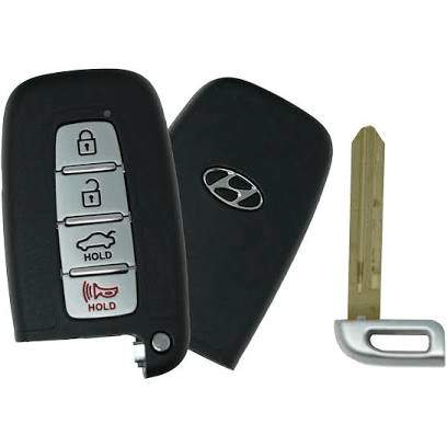 4 Button Smart Proximity Key Replacement for Kia Hyundai SY5HMFNA04 / 95400-3M100 / HY15-Southeastern Keys-315,4,Dec13,Hyundai,Kia,OEM,Proximity Key