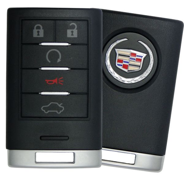 5 Button Cadillac Proximity Smart Key w/ Trunk M3N5WY7777A / 25943676 (OEM)