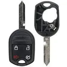 REMOTE HEAD KEY SHELL FOR FORD 164-R8073 - 4 BUTTON - NEW STYLE - STANDARD BLADE - Southeastern Keys